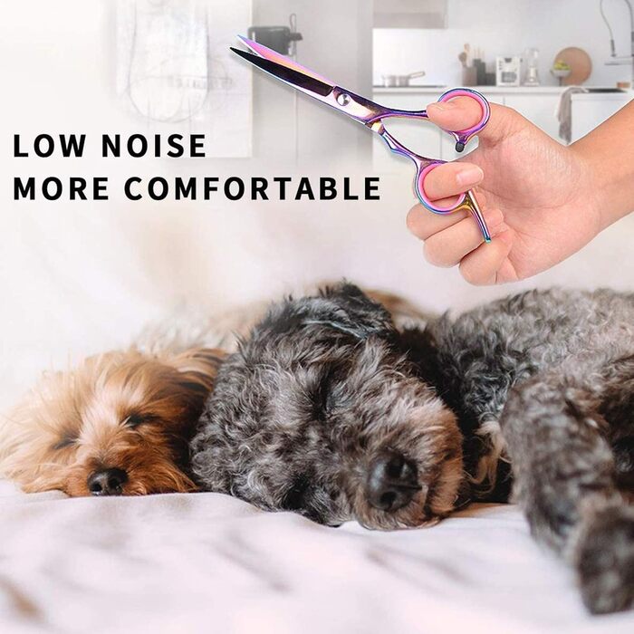Набір професійних інструментів для грумінгу собак: ножиці, витончувальні ножиці, ножиці для стрижки, гребінець. 7-дюймові ножиці з нержавіючої сталі для собак та котів.