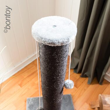 Драпак для котів Bontoy Paul I 40 x 40 x 90 см | Стабільний | з 2 іграшками | для дряпання та ігор