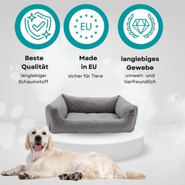 Ліжко для собак та котів Odolplusz | Крісло-корзина для тварин | 2 розміри | Флаконно-зелений (M 70x60 см)