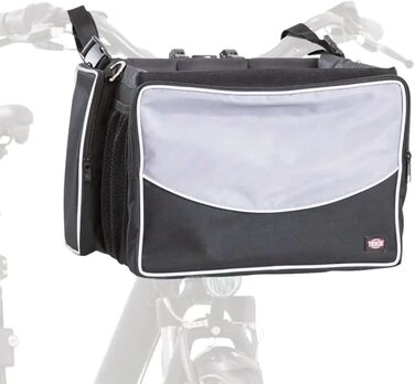 Кошик на велосипед TRIXIE Front-Box, 41x26x26 см, чорний/сірий