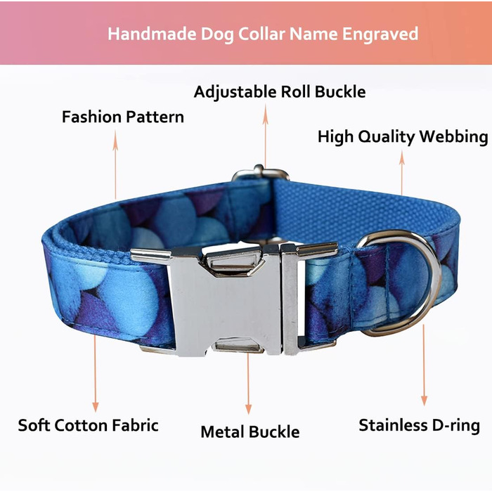 Персоналізоване собаче нашийник з металевою застібкою, індивідуальні жетони для тварин з гравіюванням імені, номера телефону та адреси