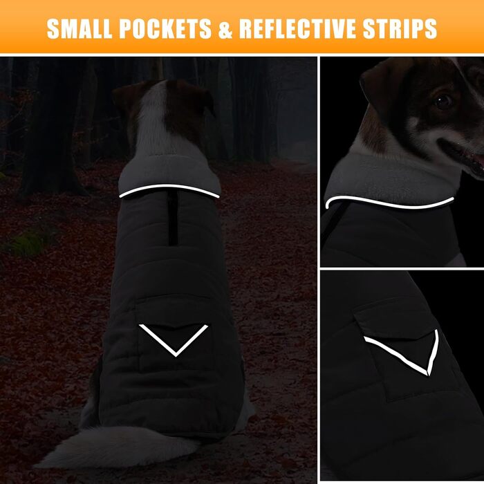 iBuddy Зимовий теплий водонепроникний теплий жилет для собак, жилет для собак, для великих собак, дівчаток, хлопчиків (Сірий, Large)