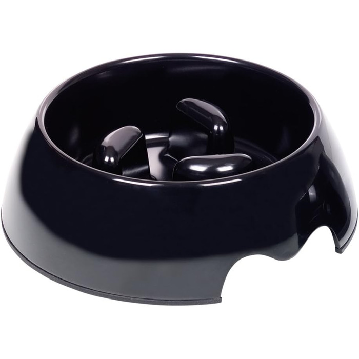 Миска для котів Nobby Anti-Schling Napf, чорна, 22 x 7.5 см, 750 мл