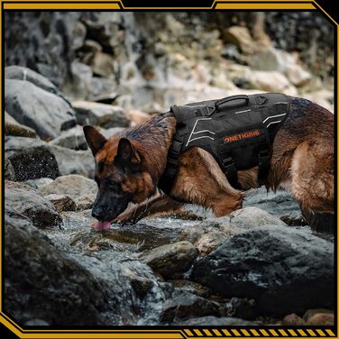 Шлея для собак OneTigris AIRE Armor Mesh, регульована, з 2 ручками, 3 D-кільцями, не тягне, світловідбивна, дихаюча, для великих і середніх собак, чорна, розмір L