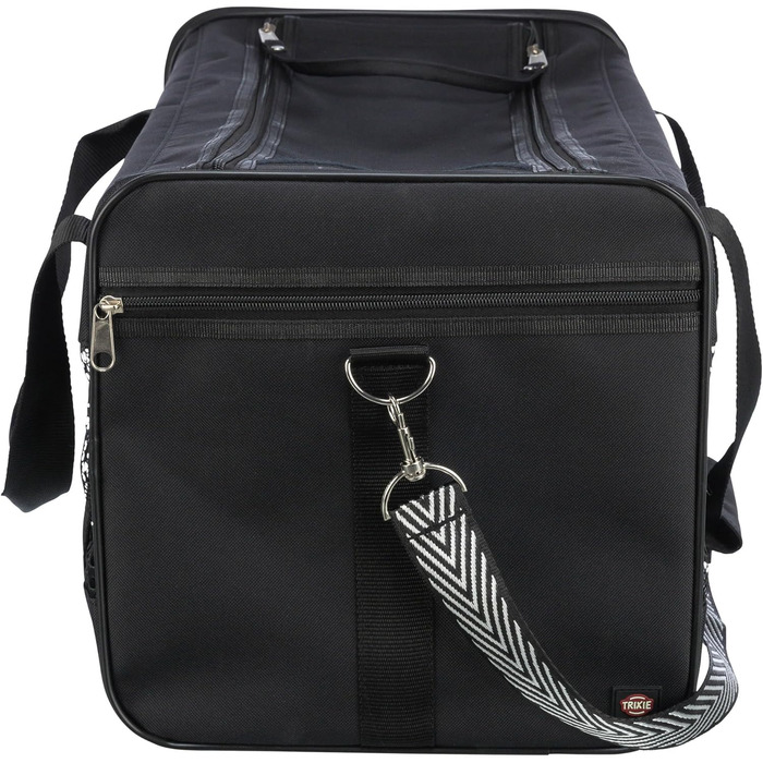 Траспортна сумка для собак TRIXIE Ryan – 26 × 27 × 47 см – до 6 кг – з верхнім відкриванням, знімний плечовий ремінь та коротка шлейка – зовнішня кишеня – знімна підкладка – 28841 (L 54 x B 30 x H 30 cm)