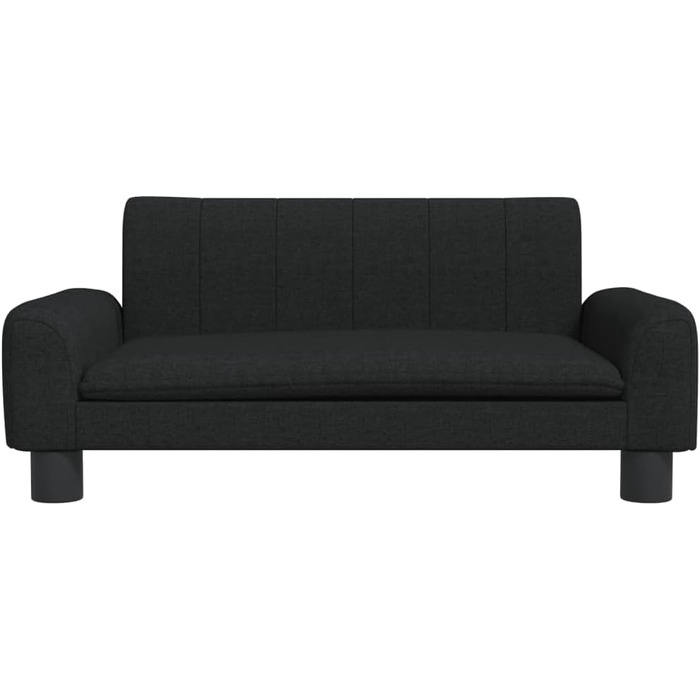 Крісло-ліжко для собак та котів, чорне, 70x45x30 см, м'який матеріал, стильний дизайн