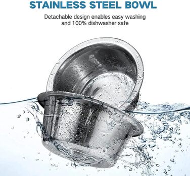 Підвищені годівниці для собак та котів All for Paws, з нержавіючої сталі, регульовані по висоті, антибактеріальні, для домашніх тварин, маленькі