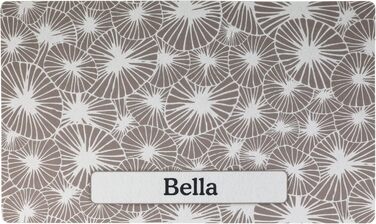 Drymate килимок для годівлі домашніх тварин - персоналізований килимок під миску для собак та котів (з перероблених волокон, можна прати в пральній машині), Paw Dots - Black Small (12' x 20'), Kahopo Grey