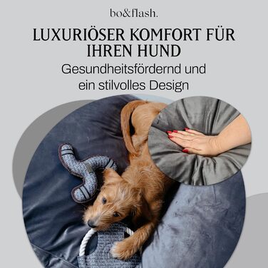 Килимок для собак Madison Dark Grey M – зручний та стильний лежак для собак преміум-якості з водонепроникним чохлом