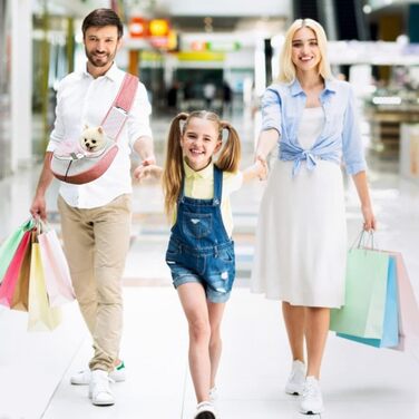 Транспортна сумка для собак та котів FeimaX - дихаюча сітка, для подорожей, рожевий (S)