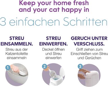 ЛиттерЛокер від Litter Genie, оригінальний контейнер для котячого туалету, 50% більша ємність, економить час на винесення сміття