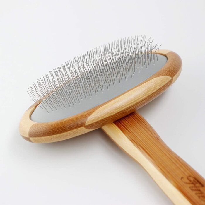 Дерев'яна щітка-сликер для собак і котів: видаляє ковтуни та розчісує шерсть. Підходить для довгої та короткої шерсті