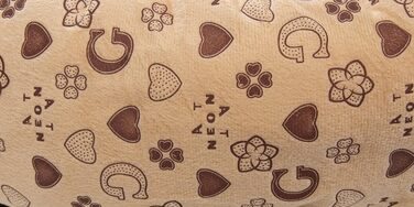 Килимок для тварин Brandsseller, Ø 50 см, м'який, з подушкою, для котів та собак, бежевий