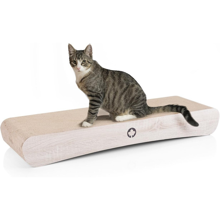 Когтеточка CanadianCat Company Jumbo Wave XXL з натуральним деревним дизайном