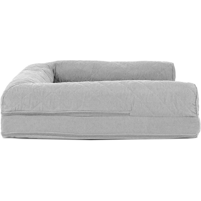 Кішечка Furhaven: ліжко для собак та котів з гелевим охолодженням, 91x69x17 см, сріблясто-сірий колір