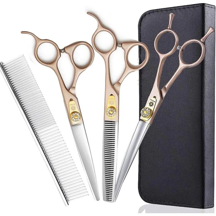 Професійний набір ножиць для грумінгу собак Dream Reach 7'' з японської сталі 440C (5 шт.)