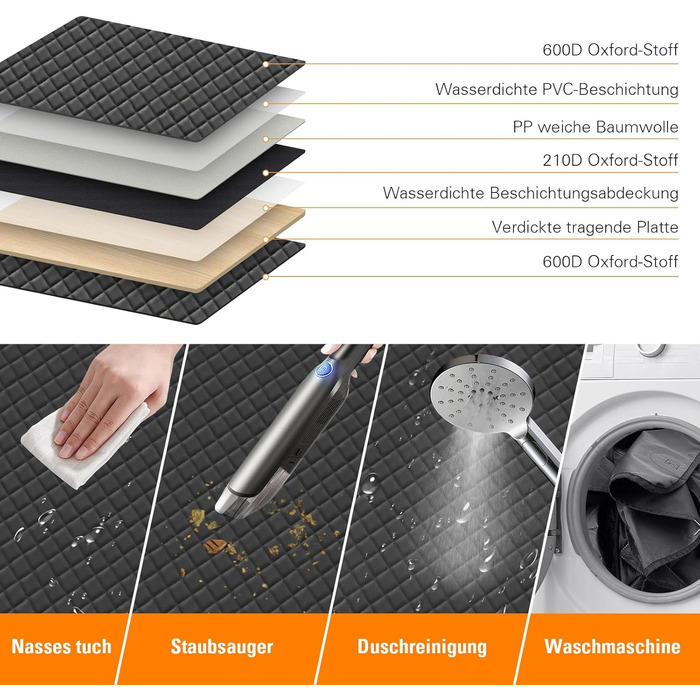 Захист для заднього сидіння автомобіля BMaoBBo: водовідштовхувальний, стійкий до подряпин, для SUV та сімейних авто (127x62 см)