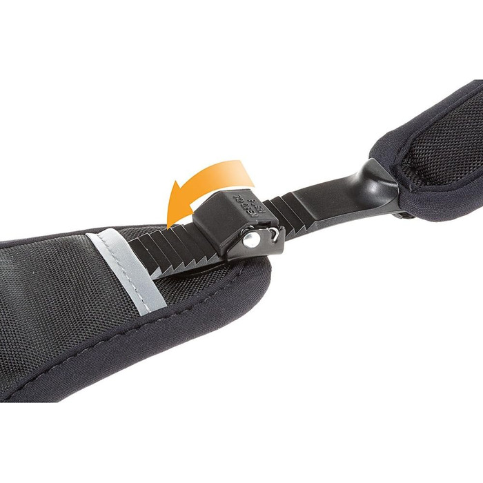 Шлейка для собак Ferplast ERGOTREKKING Large, чорна, велика, з 6 застібками, відбиваючими елементами та регулюванням, для грейхаундів