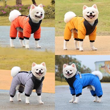 Тепла водонепроникна жилетка для собак на зиму, жовта, XL