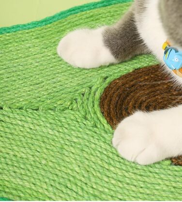 Килимок для котів Joyhaze з сизалю, для шліфування кігтів, на стіну або підлогу, захист від подряпин