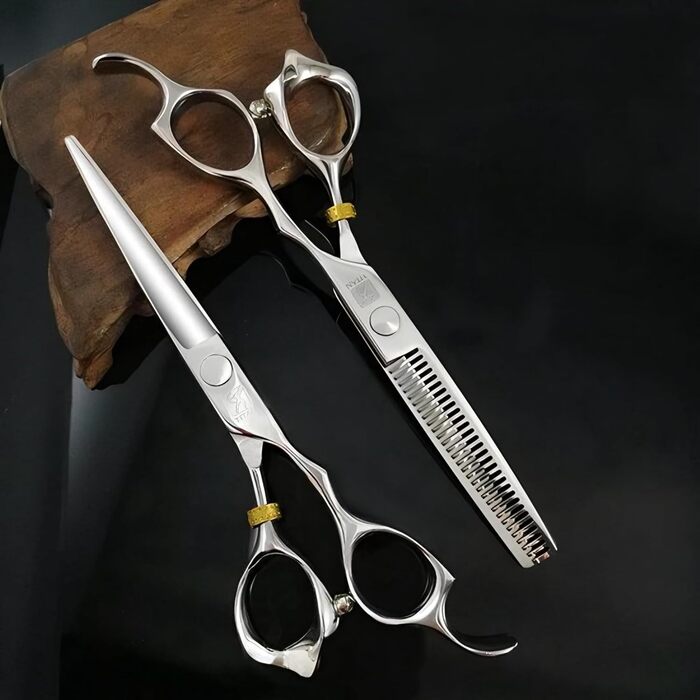 Набір професійних ножиць для перукарів Titan 6 дюймів з японської сталі (2 шт.)