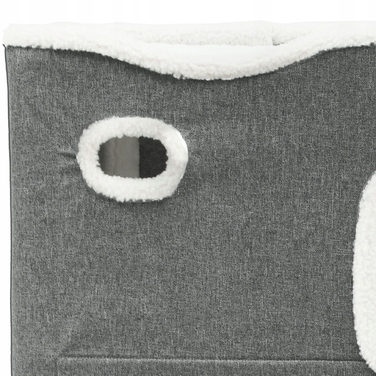 Будиночок для котів (35*45*63 см) — двоповерхове тепле ліжечко на зиму