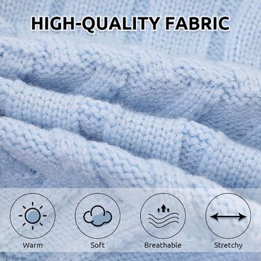 Пуловер для котів без шерсті Citétoile, теплий зимовий пуловер для котів та маленьких собак (XL, блакитний)