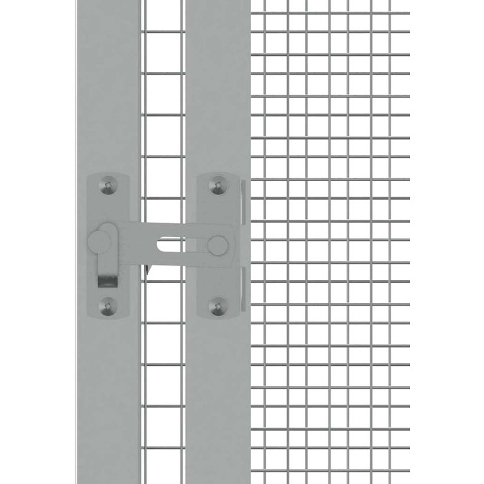 Вольєр для птахів vidaXL, оцинкована сталь, 213,6x217,4x211,6 см, сіра