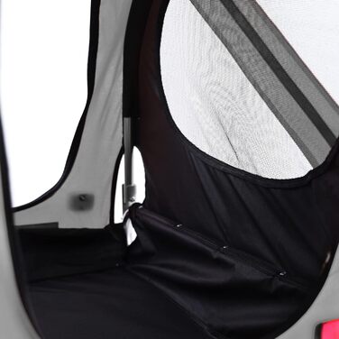 Причіп для велосипеда для собак, складний, до 40 кг, сірий/чорний