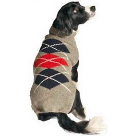 Светр для собак Chilly Dog Classic Argyle, сірий, XS