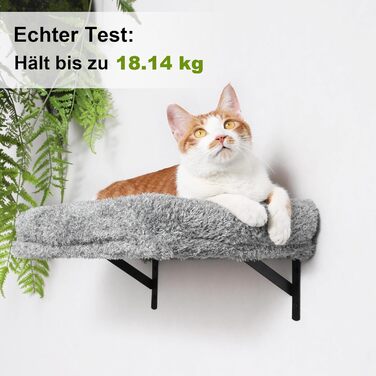 Комплект для котячого комплексу FUKUMARU: стіна для лазіння, гамак, будиночок, міст, драбина. Макс. вага: 18 кг, сірий