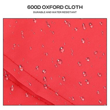 Візок для тварин: для собак та котів, 3 колеса, складний, з кошиком та тримачем для напоїв (червоний)