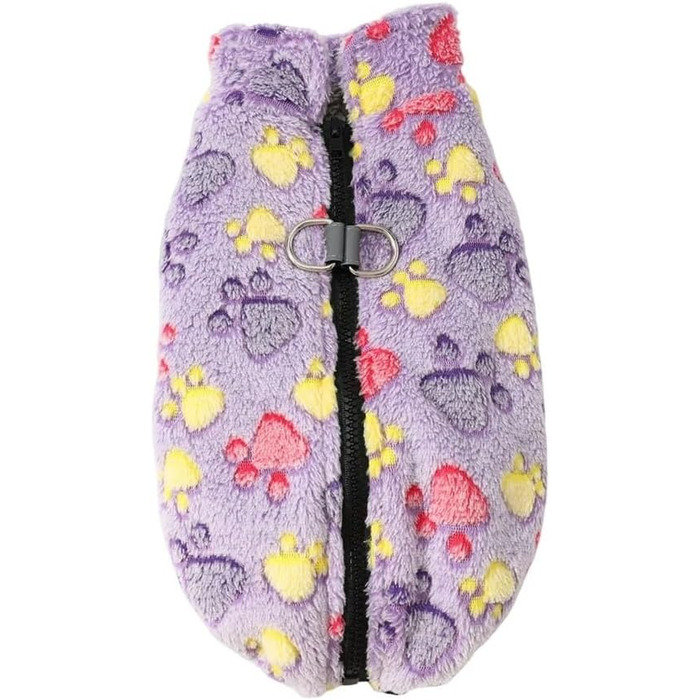 Зимова жилетка для собак, теплий одяг для малих та середніх собак, кошенят, котів, м'яка флісова куртка, теплий одяг, чихуахуа, бульдог, одяг для тварин (фіолетовий, XS (старий))