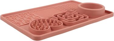 Силіконовий килимок для повільного годування тварин з присосками, великий для собак та котів - захист від травлення