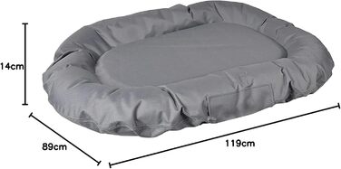Подушка для собак Karlie Dream Grey, 120х90х16 см, сірий