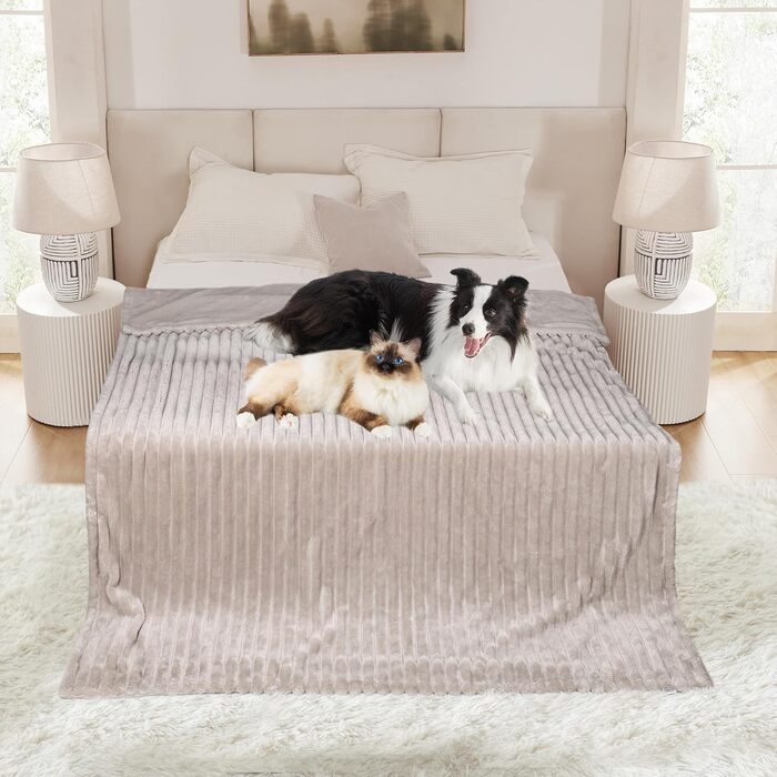 Водонепроникний плед для собак на диван, плюш, великий розмір (127x152,4 см), XL, для захисту меблів