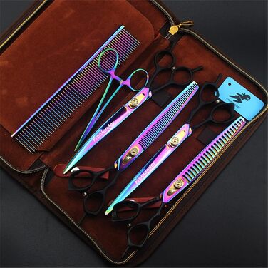 Набір професійних ножиць для грумінгу собак та котів, 8.0 дюймів, 440C сталь