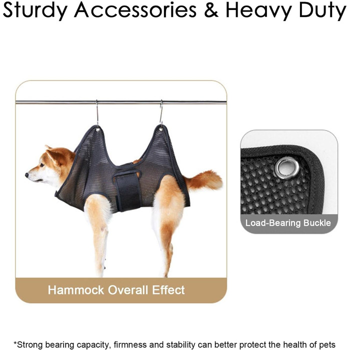 Гамак для грумінгу котів та собак великого розміру, зручний та дихаючий, для догляду за шерстю