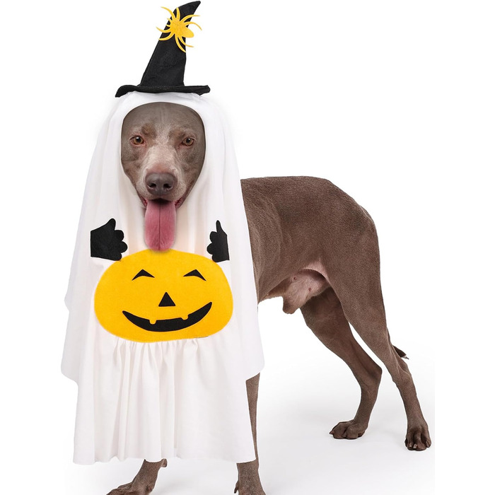 Костюм на Хелловін для домашніх тварин BT Bear, павук, для собак, розмір L, білий