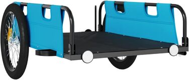 Причіп для велосипеда ARKEM, блакитний, з тканини Oxford та сталевим з'єднувачем