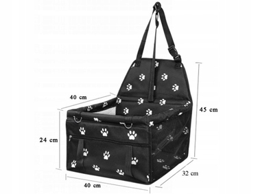 Автомобільний бокс-переноска для собак: захист сидінь та комфортні подорожі (40x24 см)