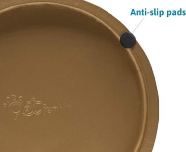 Підставка для годівлі собак Pet Junkie Terrazzo з мискою з нержавіючої сталі, велика, біла