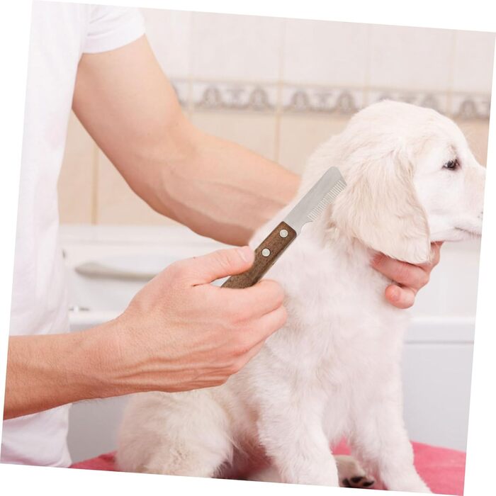 Набір гребінців для грумінгу тварин VANZACK: дерев'яні та металеві гребінці для собак та котів