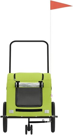 Причіп для велосипеда для собак та котів, зелений, Oxford-Gewebe та метал