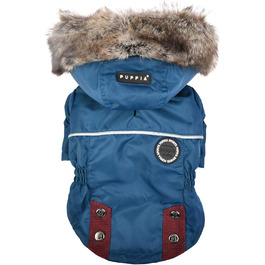 Пупа - теплий зимовий одяг для собак (M) - куртка для собак, аквамарин