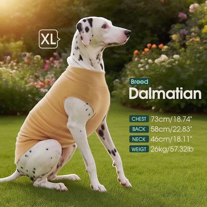 Теплий пуловер для собак Kuoser, розмір L, коричневий: м'який флісовий жилет для середніх собак