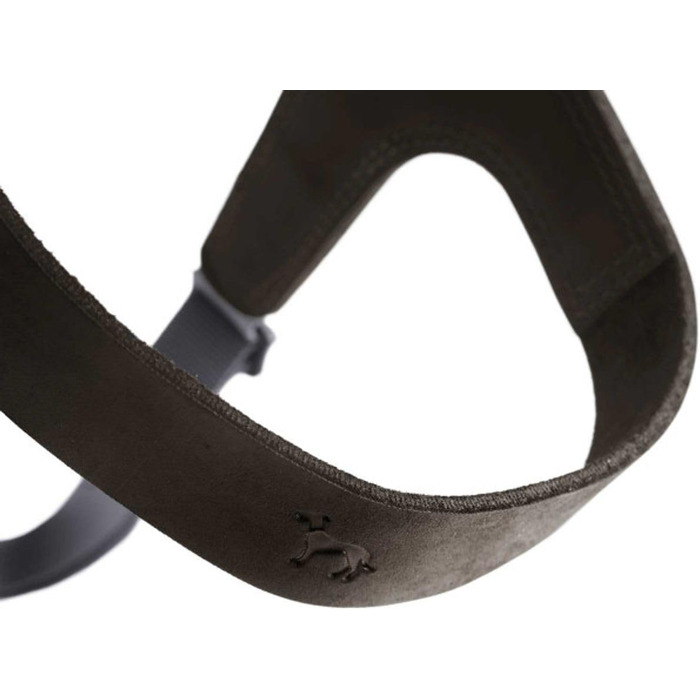 Нашийник для собак HUNTER DIMARO, чорний, м'яка та міцна шкіра, регульований, для цуценят та собак, що бояться, розмір S-M