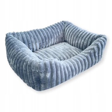 Плюшеве лежак для собак BELLA, 60x40 см, Графіт