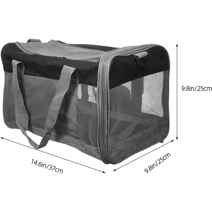 Сумка-переноска для котів та маленьких собак VALICLUD, сітка, дихаюча, складна, легка, з підкладкою та кишенями для подорожей