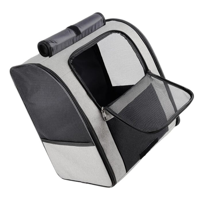 Рюкзак-переноска для котів Garvalon з дихаючого Оксфорду, великої місткості, практичний, для транспортування котів та маленьких домашніх тварин, з боковими кишенями, зручний та міцний для подорожей